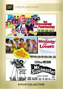 (Clifton Webb Set) Remarkable Mr. Pennypacker; Holiday For Lovers; Mr. Scoutmaster